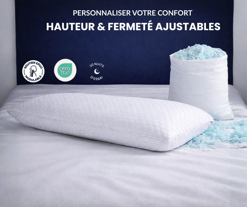 Oreiller NUR™- Oreiller ajustable