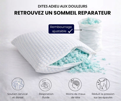 Oreiller NUR™- Oreiller ajustable