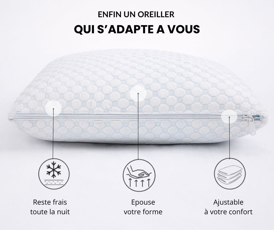 Oreiller NUR™- Oreiller ajustable